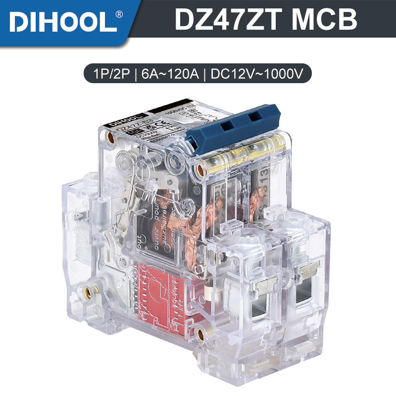 DZ47ZT Transparent DC Miniature Circuit Breaker