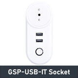 GSP-USB WIFI Smart Socket AC110V TO 220V 16A Intelligent Home Bedroom Living Room Office Socket EU AU US FR TYPE App Remote Control