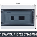 "HA-ABS IP65 Waterproof Electrical Distribution Box 2/4/8/12/15/18/24 Ways Junction Box Circuit Breaker Switch Installation