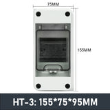 "HT-ABS Outdoor IP65 Waterproof Distribution Box Panel Installation ABS Plastic Junction Wire Box With Copper Bar