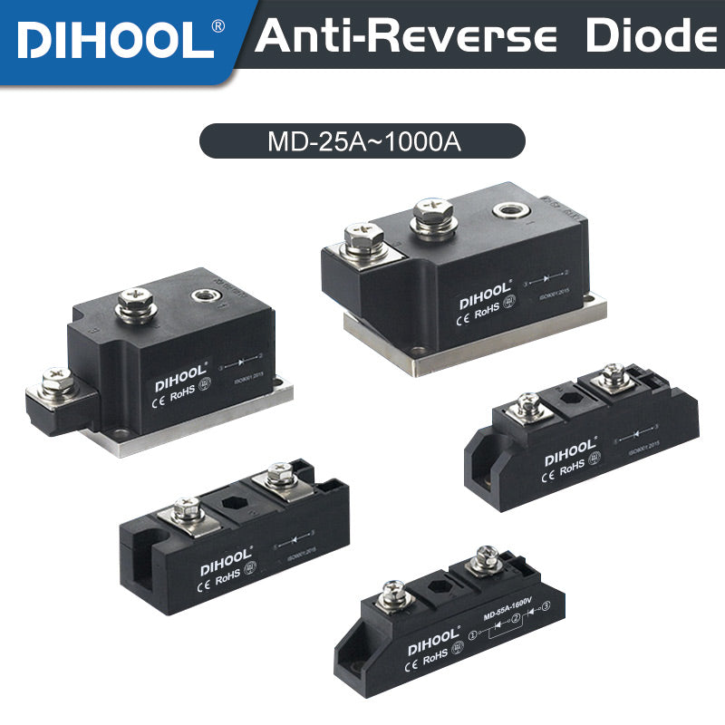 MDQ 30A-1200A Single-Phase Diode Bridge Rectifier Module With Radiator ...