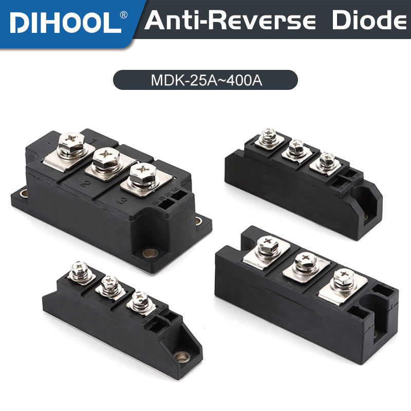 MDQ 30A-1200A Single-Phase Diode Bridge Rectifier Module With Radiator ...