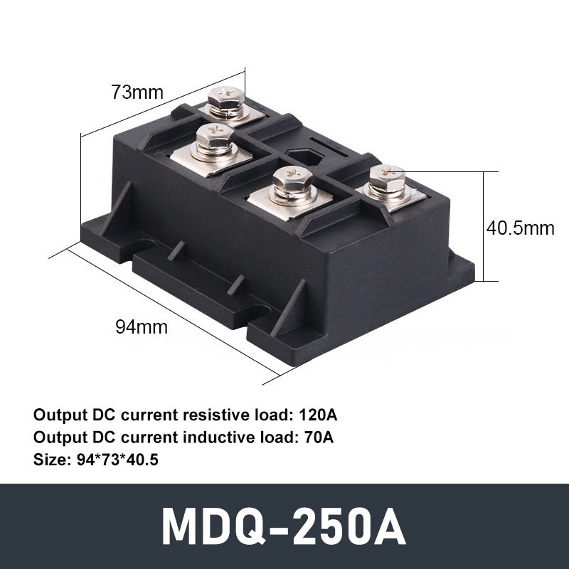 MDQ 30A-1200A Single-Phase Diode Bridge Rectifier Module With Radiator ...
