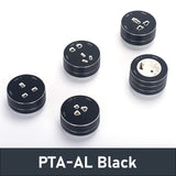"PTA-AL Power Track Adapter Movable Socket Round-Type Acrylic Aluminum