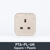 PTA-PL Power Track Adapter Movable Socket Square-Type Plastic 5P|3P|UK|TH|US|FR|DE|LED|LEDM USB