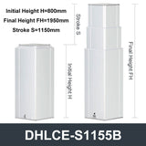 DHLCE-S1155B 3 Stage Electric Lifting Column - IR Panel 24V DC Motor 2000N 440LB Load
