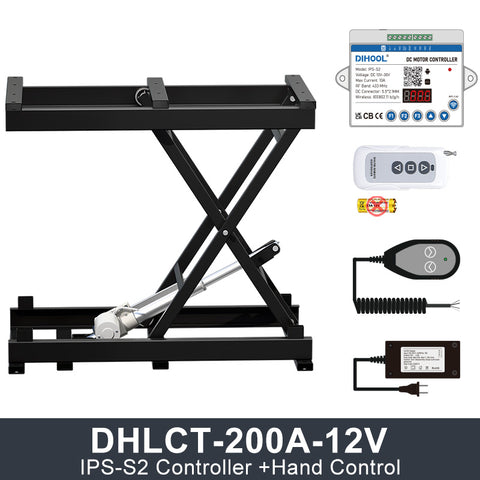 DHLCT-200A Electric Scissor Lift 12V/24V DC Motor 2000N 440LB Load