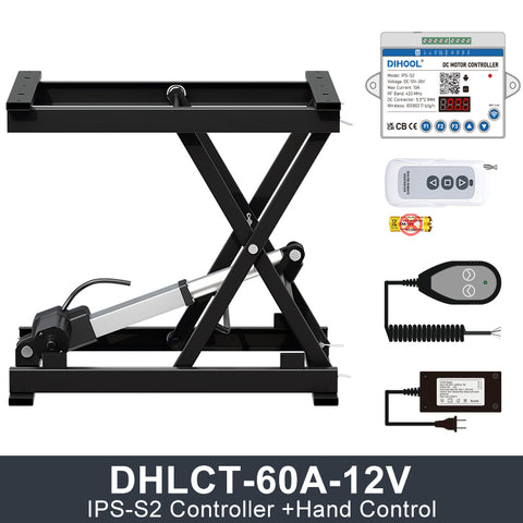 DHLCT-60A Electric Scissor Lift 12V/24V DC Motor 600N 132LB Load
