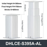 DHLCE-S395A-AL 3 Stage Electric Lifting Column - AL Panel 24V DC Motor 2000N 450LB Load