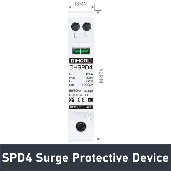 SPD4 Surge Protective Device 没有重量 – DIHOOL