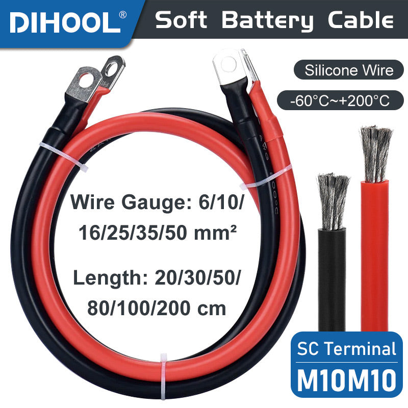 SWSC Battery Cable 6/10/16/25/35MM² Terminal M10M10
