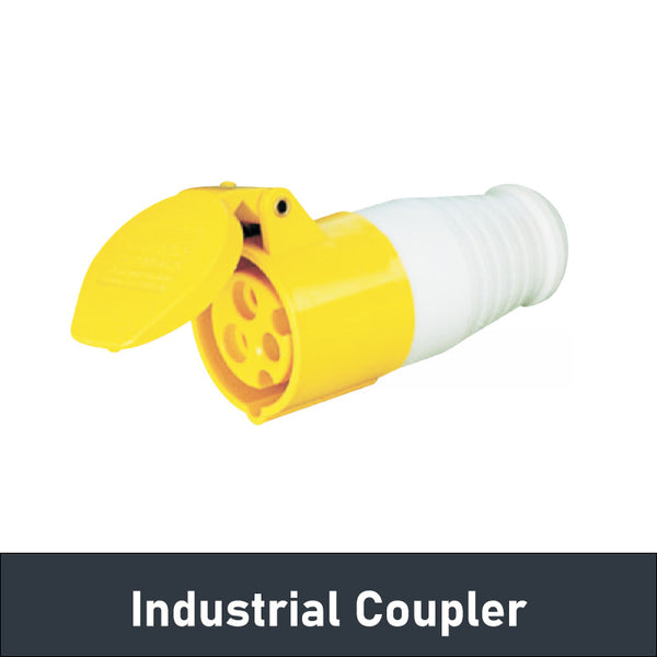 -TXA-4H Yellow Industrial Plug And Socket Coupler Waterproof 3Pins 16A ...