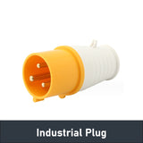 -TXA-4H Yellow Industrial Plug And Socket Coupler Waterproof 3Pins 16A/32A/63A