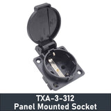-TXA-3 Industrial Plug And Socket Coupler Waterproof IP44 2/3Pins 16A