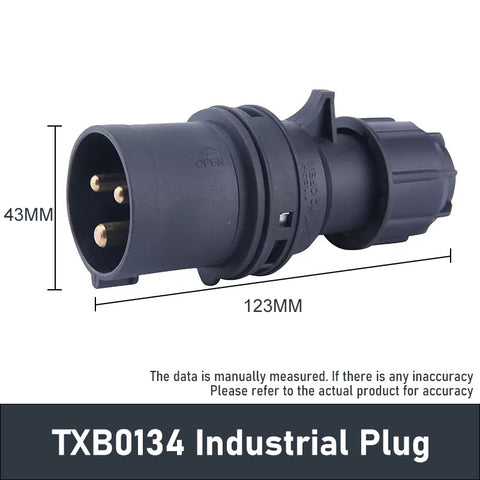 -TXB-B Industrial Plug And Coupler Waterproof IP44 IP67 3Pins 16A Power Socket For Stage Lighting Equipment