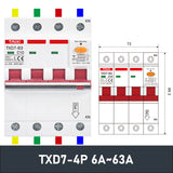 TXD7 6-63A Circuit Breaker Leakage Protection
