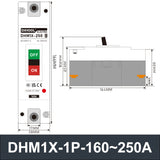 DHM1X-1P Molded Case Circuit Breaker