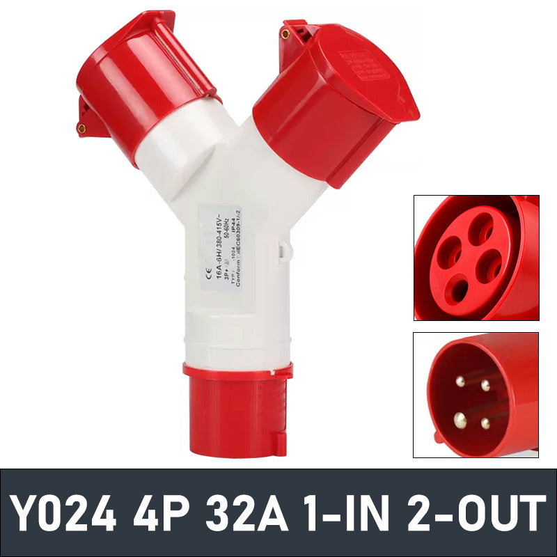 TXA-Y Multi-Function 1-IN 2/3-OUT Industrial Plug And Socket Waterproo ...