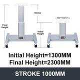 Movable Electric Lifting Column 24V DC Motor 3000N 660LB Load - DHLC3000Y-Hall-HS1