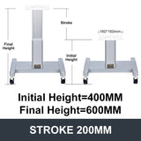 Movable Electric Lifting Column 24V DC Motor 3000N 660LB Load - DHLC3000Y-Hall-HS1