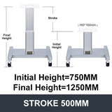 Movable Electric Lifting Column 24V DC Motor 3000N 660LB Load - DHLC3000Y-Hall-HS1