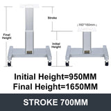 Movable Electric Lifting Column 24V DC Motor 3000N 660LB Load - DHLC3000Y-Hall-HS1