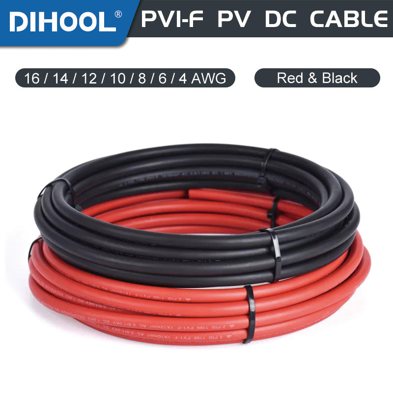 PV1F Solar DC Cable 1.5/2.5/4/6/10/16/25mm²